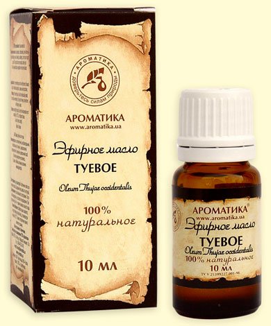 Корисно при нежиті масло туї?
