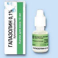 Галазолін краплі в ніс, інструкція застосування