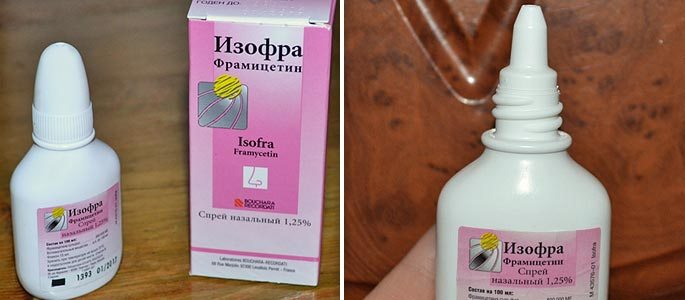 Изофра – лікування гаймориту спреї для носа