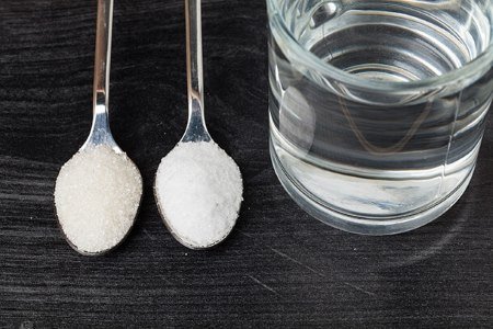 Сода з йодом і сіллю для полоскання горла – пропорції розчину